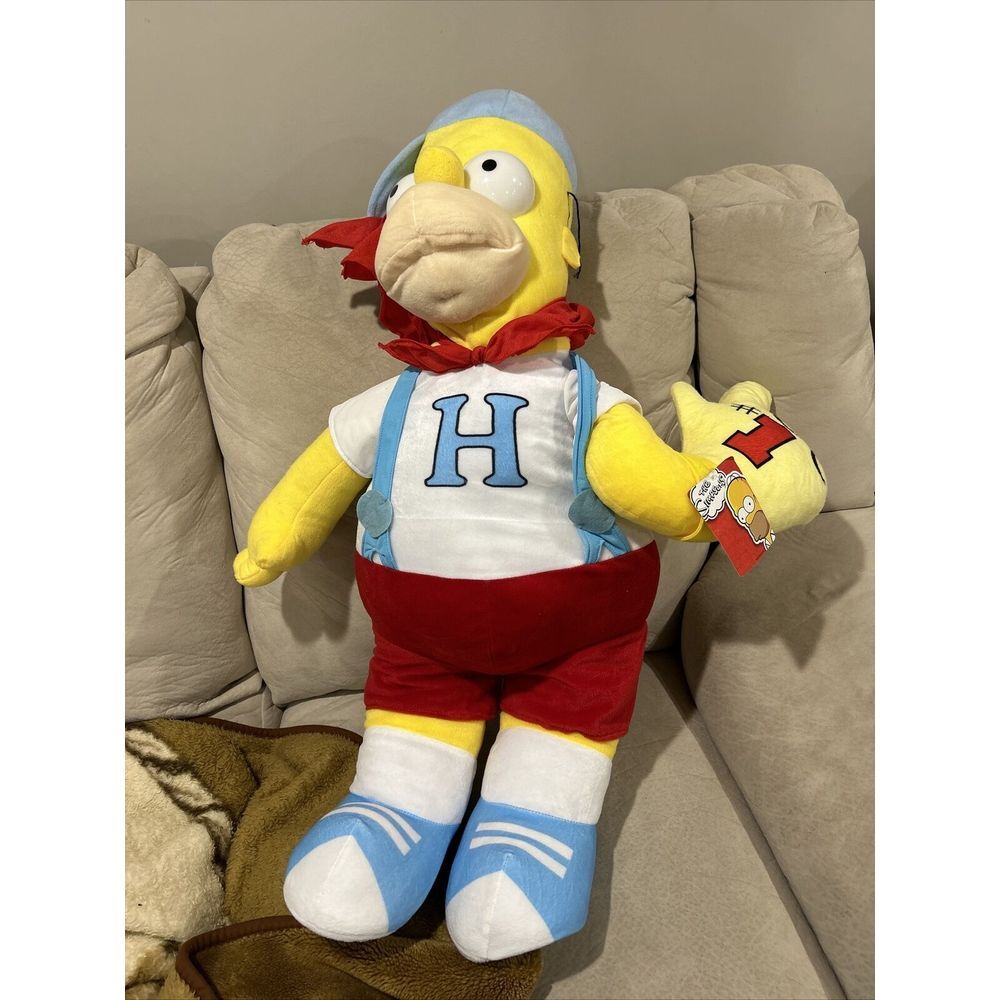 Homer Simpson Plush Doll Homer Simpson Mascot 2019 Toy Factory‎ Jumbo 36" Rare